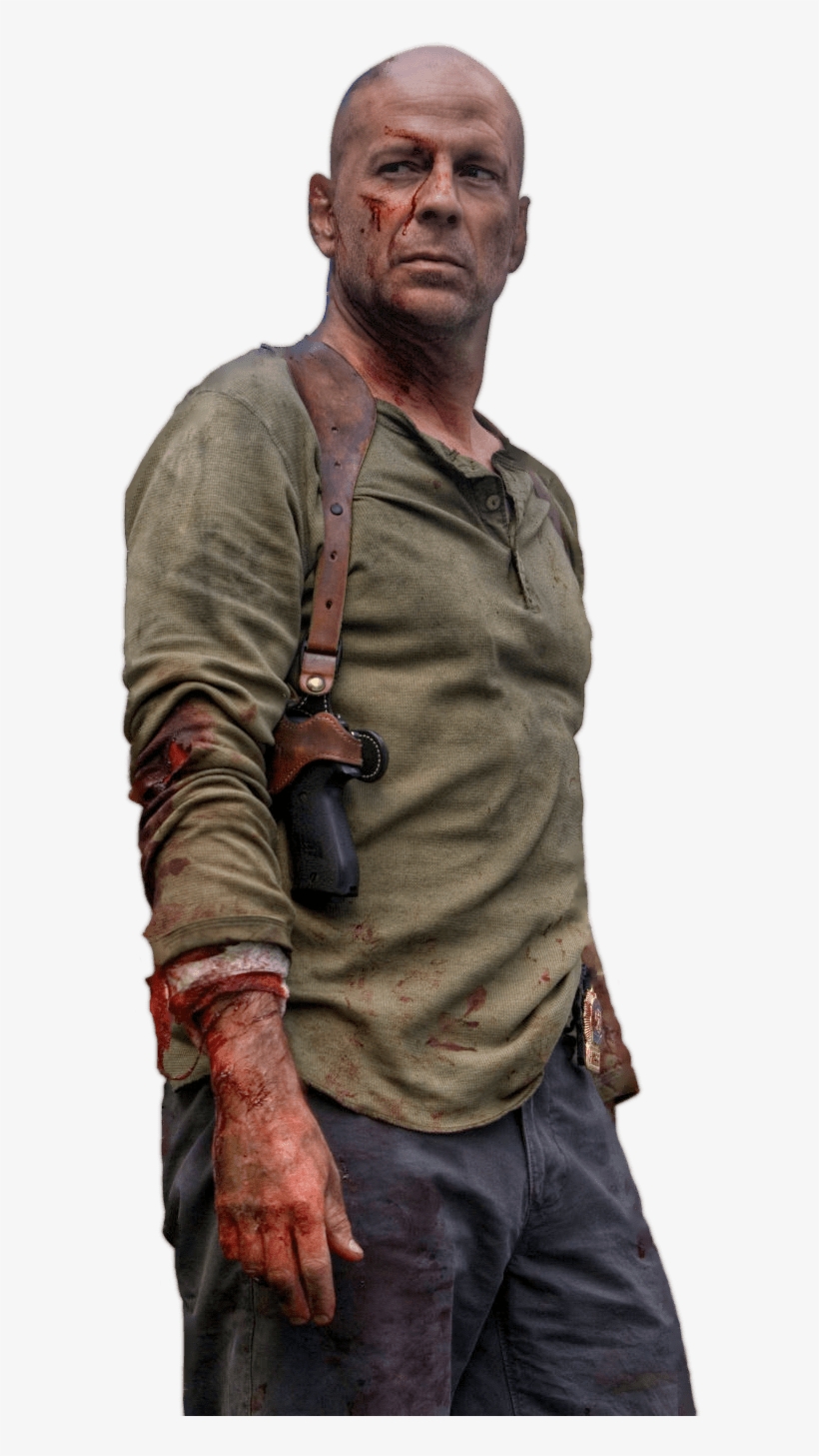 Bruce Willis - Live Free Or Die Hard John Mcclane, transparent png download