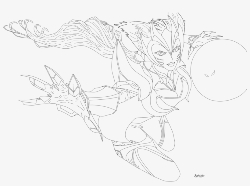 Vector Library Download Ahri Drawing Easy - Sketch, transparent png download