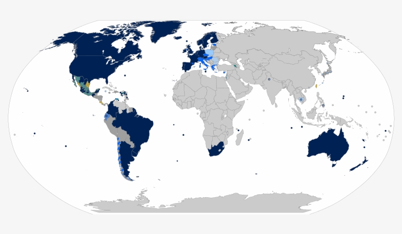List Of Jurisdictions Recognizing Same-sex Unions - Same Sex Marriage World Map 2018, transparent png download