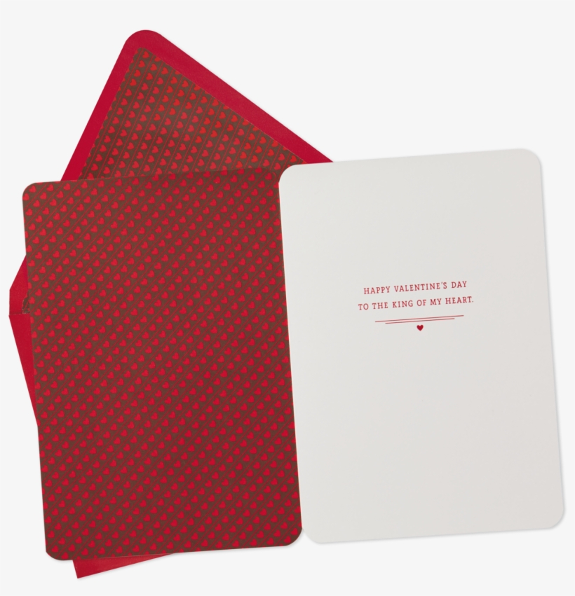Card King Of My Heart Valentine's Day - King Of My Heart Valentine's Day Card, transparent png download