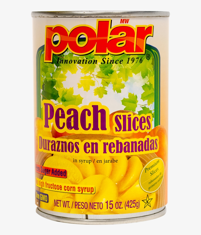 Peach Slices In Light Syrup 15 Oz - Mw Polar, transparent png download