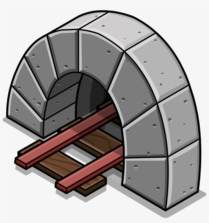 Red Line Tunnel Sprite 002 - Arch, transparent png download
