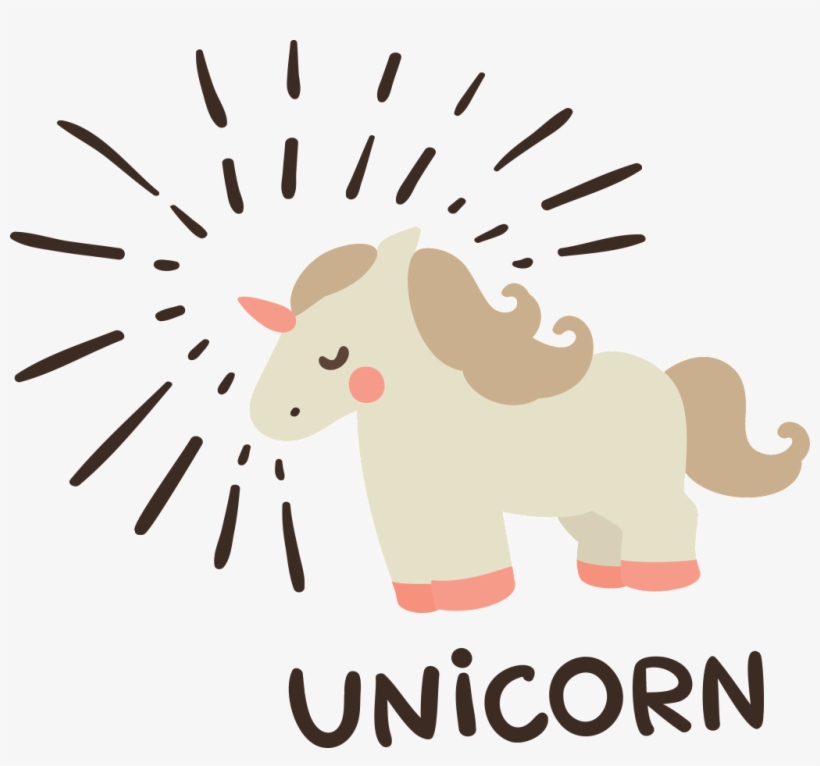 This Graphics Is Uniocorn Cute Cartoon Animal Character - Child, transparent png download