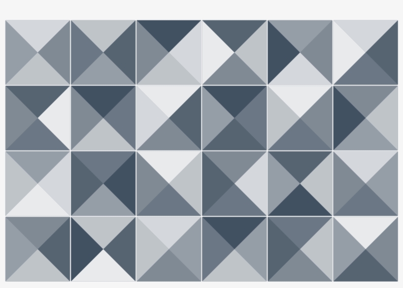 24 Stickers Carrelages Azulejos Nuances De Gris Geometrique - Triangle, transparent png download