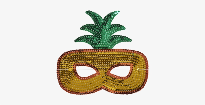 Sequin Pineapple Mask - Fruit Mask For Kids, transparent png download