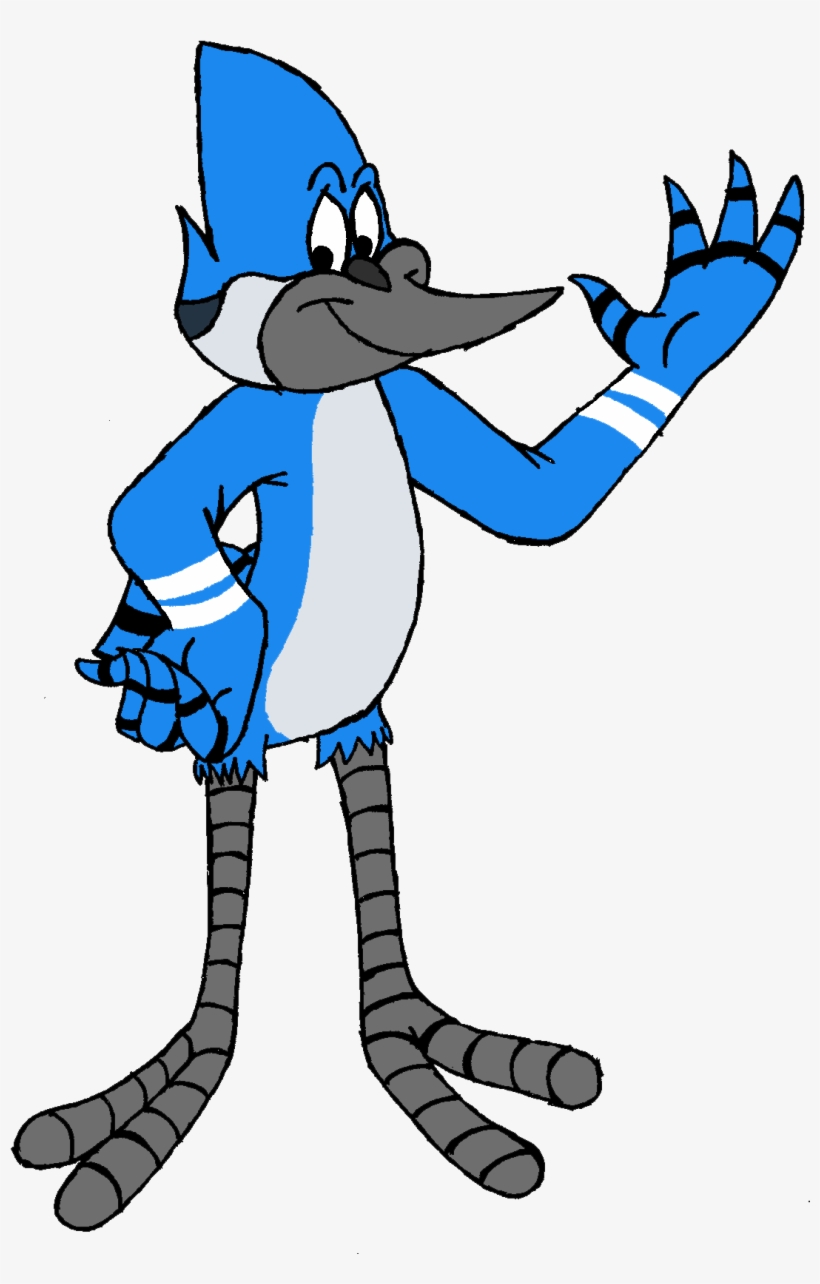 Mordecai In Looney Tunes Art Style - Looney Tunes Art Style, transparent png download