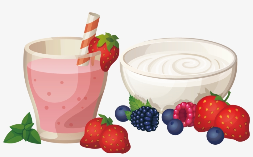 Smoothie Transparent Yogurt Png - Yogurt Illustration Png, transparent png download