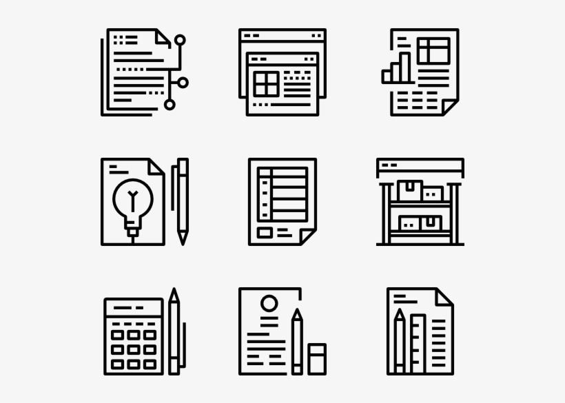 Business And Technology Collection - Graphic Design, transparent png download
