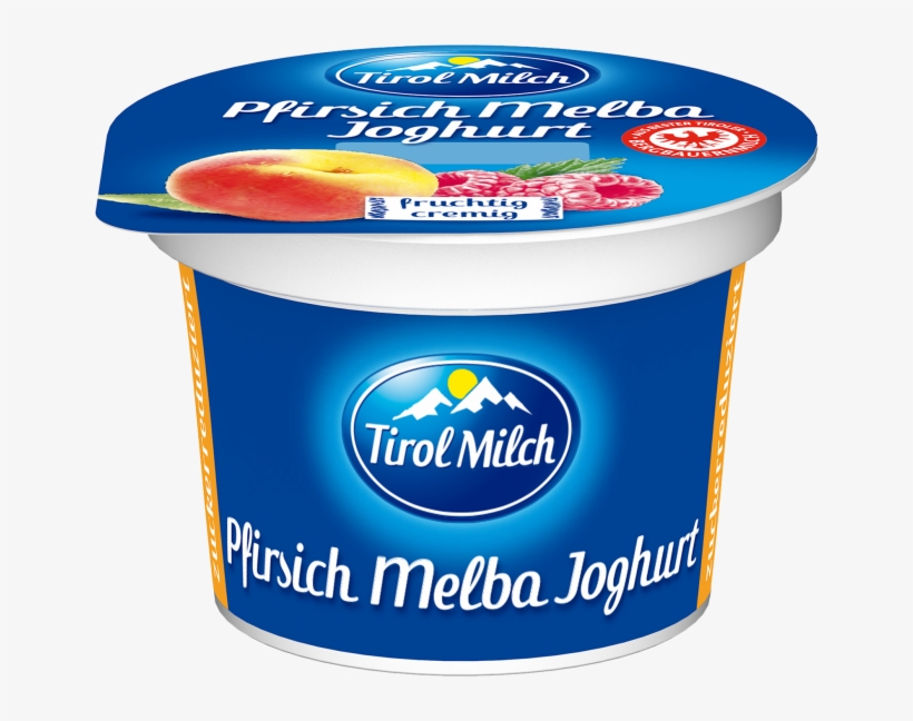 Diet Fruit Yogurt Peach Melba 100g - Tirol Milch, transparent png download