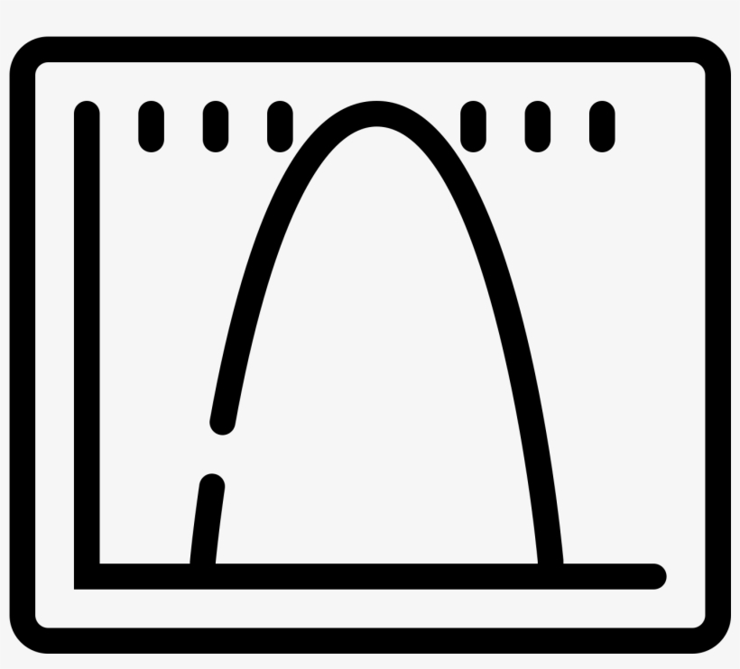 This Is A Picture Of A Graph With A Hill Shaped Curve - Icon, transparent png download