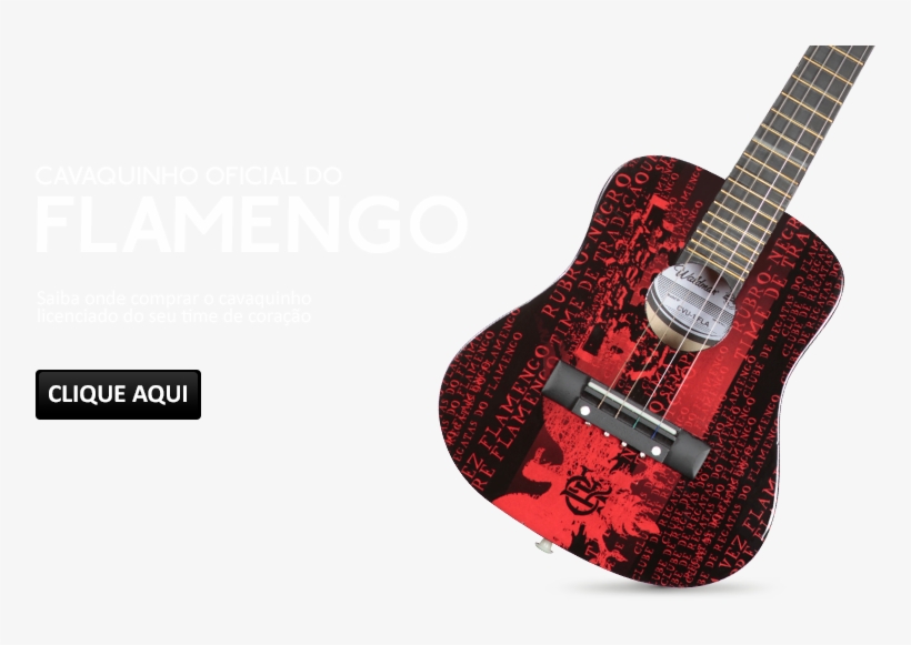 Cavaquinho Flamengo Uniform Waldman Cvu-1 Fla - Preto, transparent png download