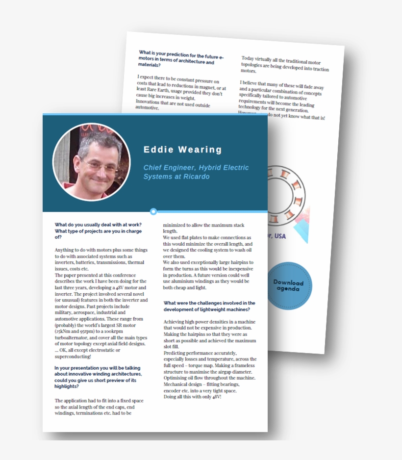 Ricardo Discusses The Opportunities And Challenges - Brochure, transparent png download