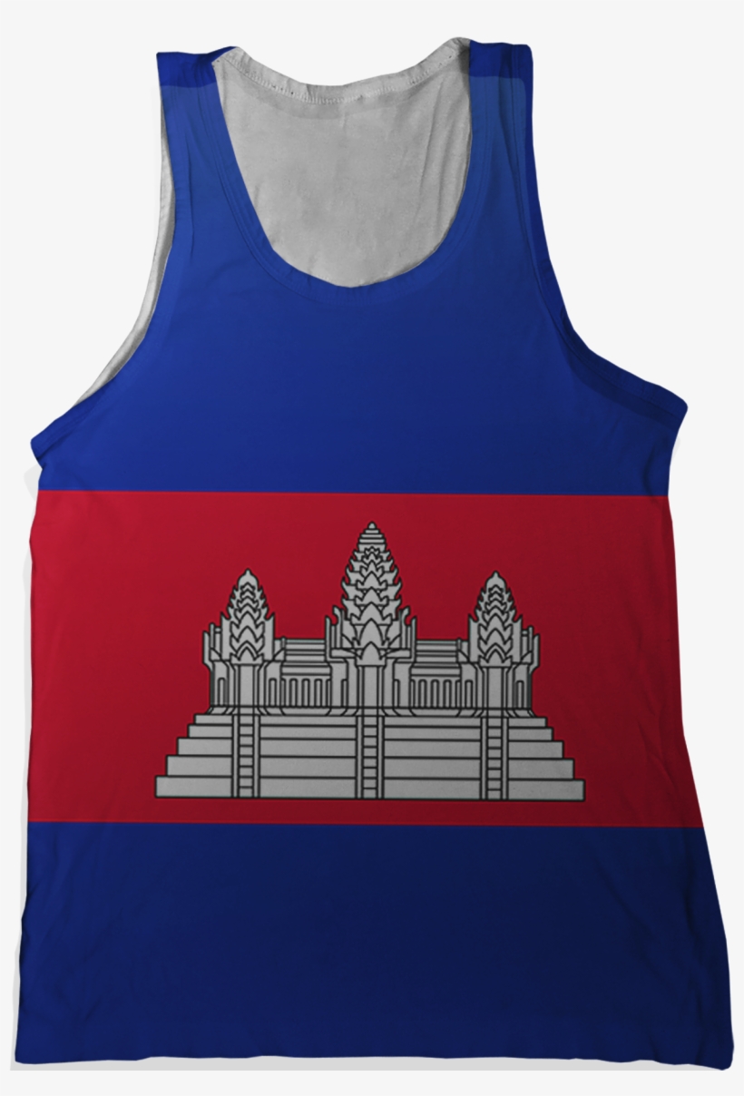 Cambodia Flag Tank Top - Cambodia, transparent png download
