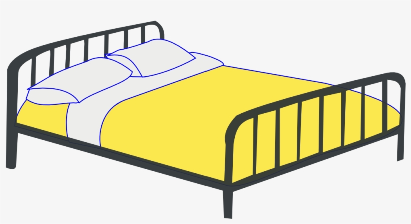 Onlinelabels Clip Art - Double Bed Clipart, transparent png download