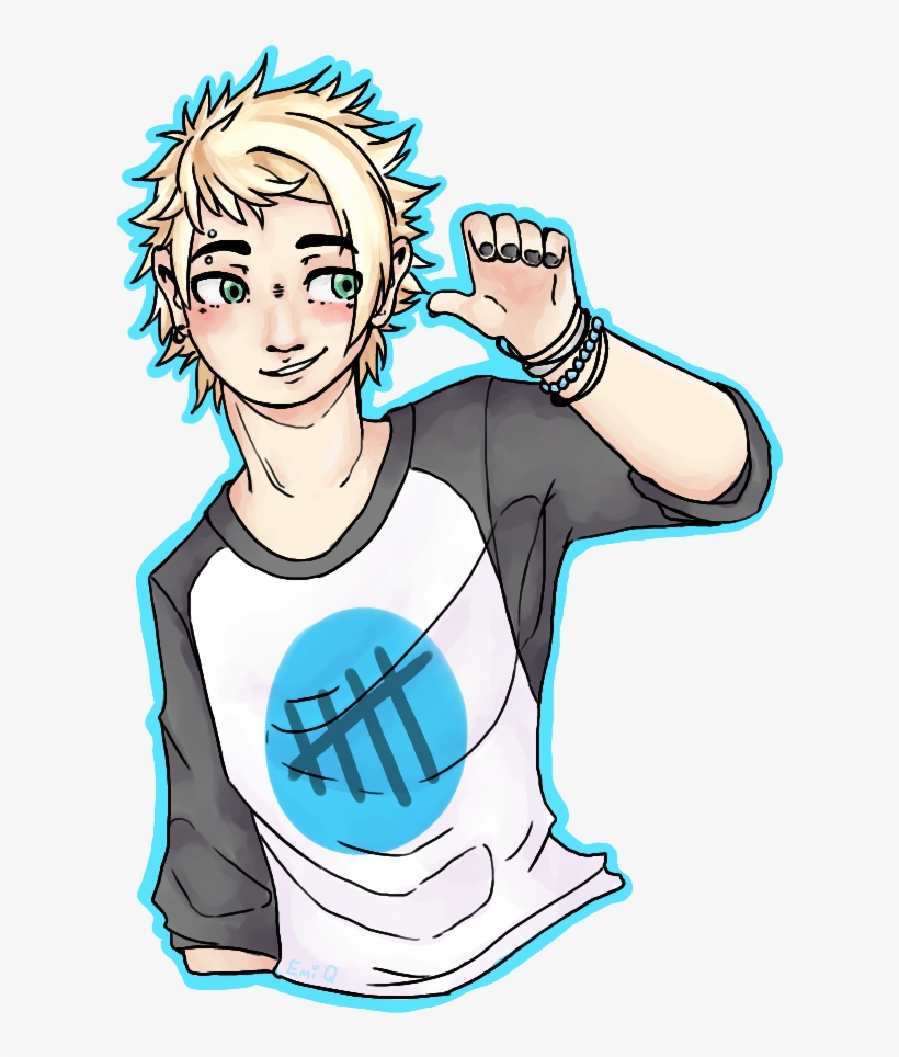 Michael Clifford By Xxlightningdawnxx On Deviantart - Michael Clifford Cute Drawing, transparent png download