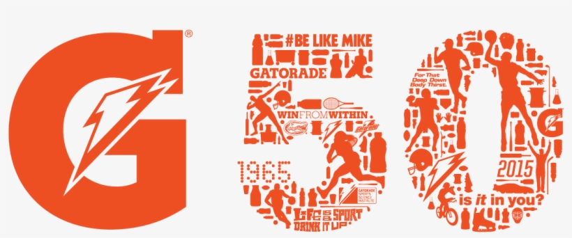 Alicia Jessop On Twitter - Gatorade 50th Anniversary, transparent png download
