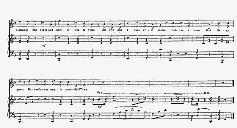 Free Digital Background Of Victorian Sheet Music - Sheet Music Transparent Background, transparent png download