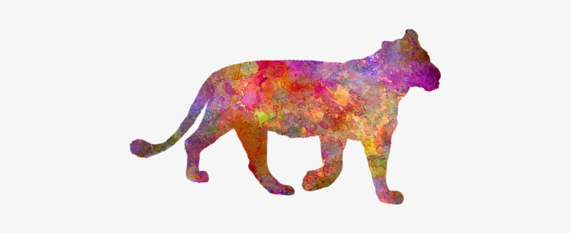 Click And Drag To Re-position The Image, If Desired - Zazzle Female Lion Im Watercolor T-shirt, transparent png download
