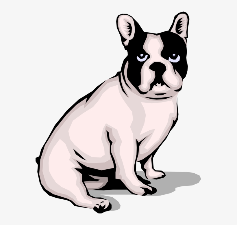Vector Illustration Of French Bulldog Family Pet Puppy - French-bulldog.png Shower Curtain, transparent png download