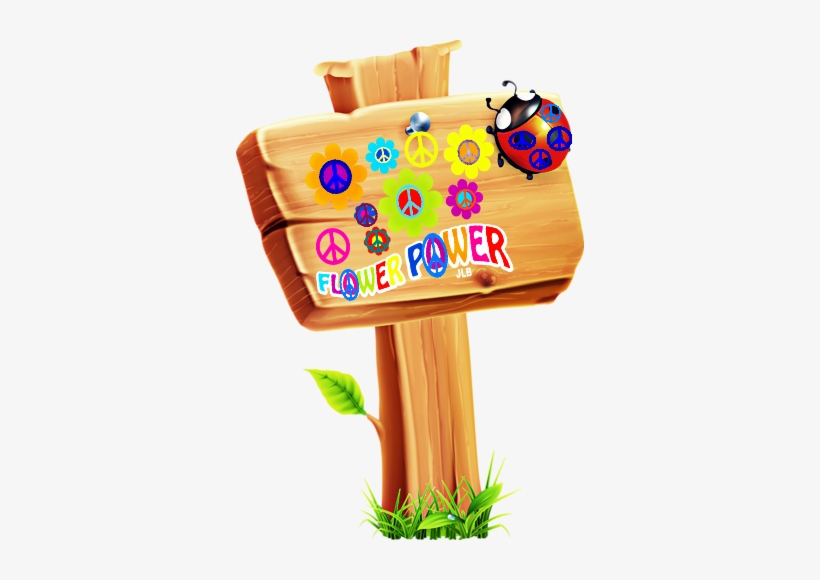Fl☮wer P☮wer/jlb - Wood Board Cartoon Png, transparent png download