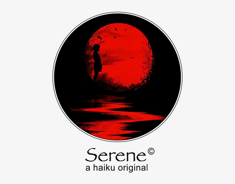 Serene A Haiku Original Bloody Puddles - Land Of The Rising Sun Wall Tapestry - Small: 51" X, transparent png download