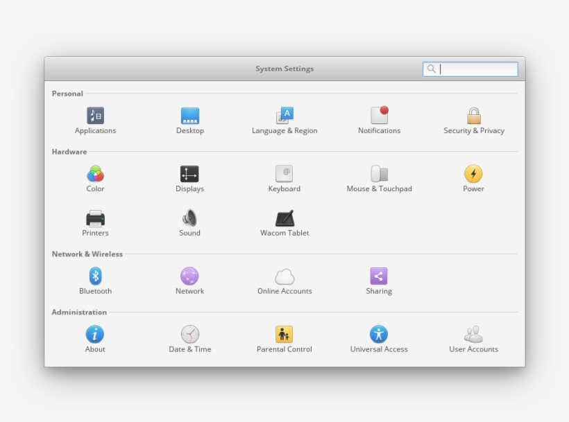 Settings Window Without Any Close Button - Linux Distribution, transparent png download