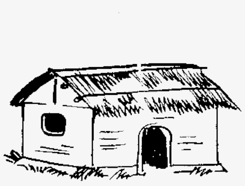 Indian Election Symbol Hut 2 - Hut Png Black And White, transparent png download