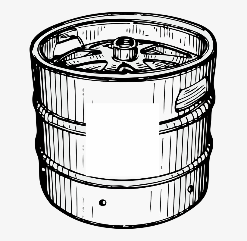 Beer Keg Clipart - Keg Clip Art, transparent png download