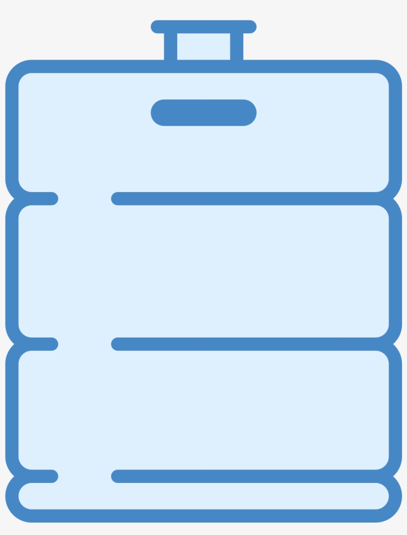 This Keg Is A Large Metal Cylinder That Has A Tap That - Electric Blue, transparent png download