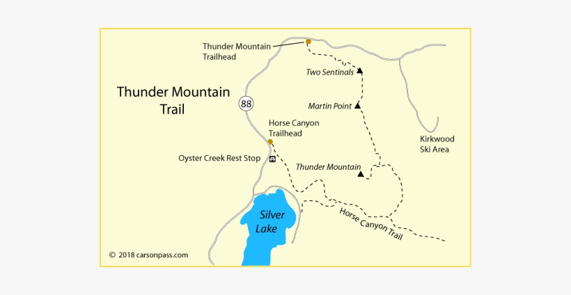 Horse Canyon To West Pass - Ferguson Point Silver Lake, transparent png download