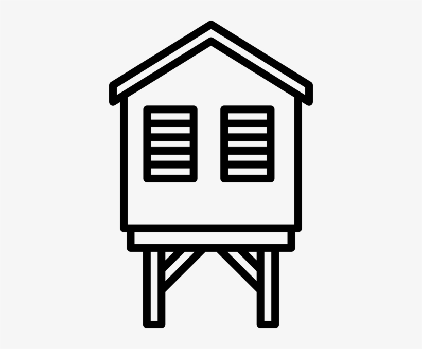Small - Cabaña De Playa Dibujo, transparent png download