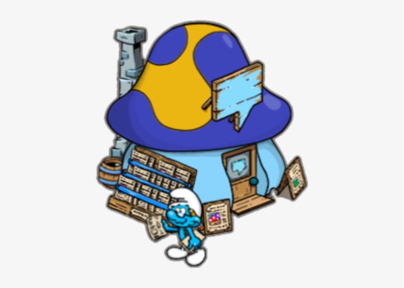 Banner Royalty Free Library Image Editor Smurf Png - Smurf Hut, transparent png download