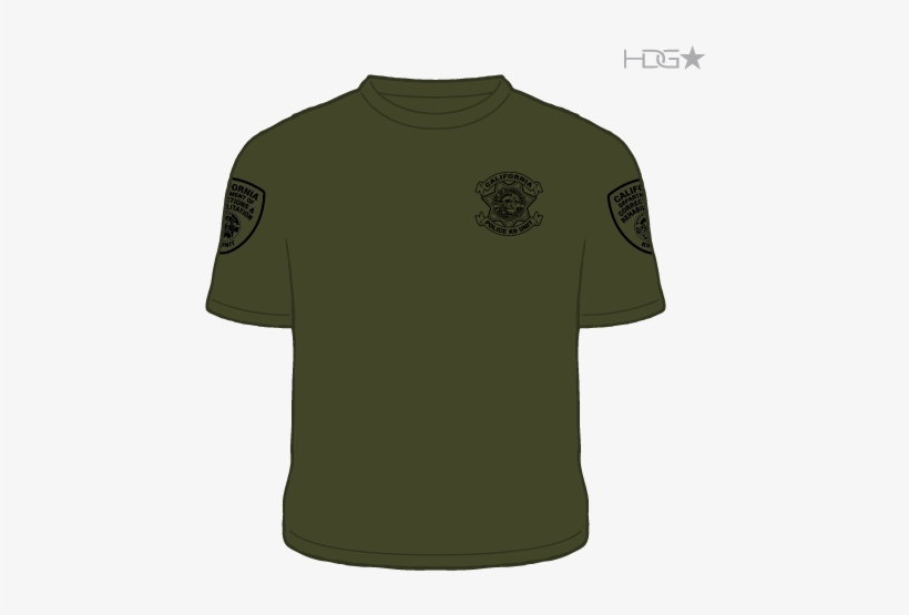 T Shirt Template Png Cdcr Police K 9 Unit Od Green - Awesome T-shirt, transparent png download