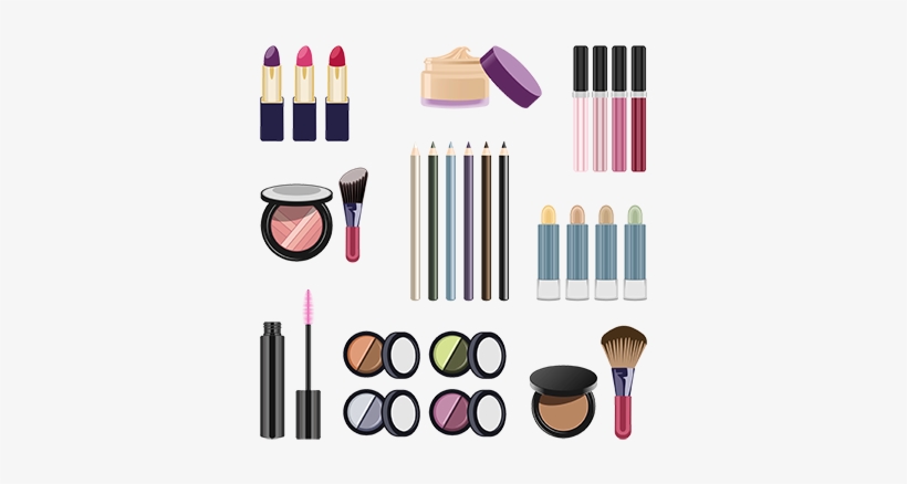 Image Library Stock Makeup Clipart Watercolor - Materials For Beauty Salon, transparent png download