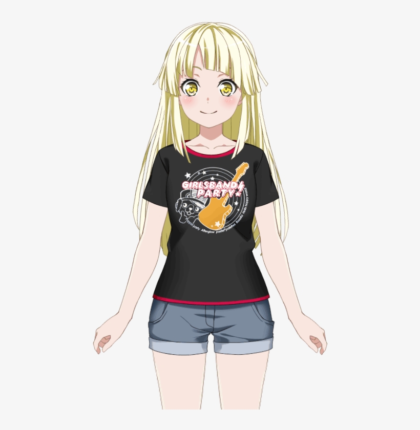Girls' Band Party Shirt Live2d Model - Live2d, transparent png download