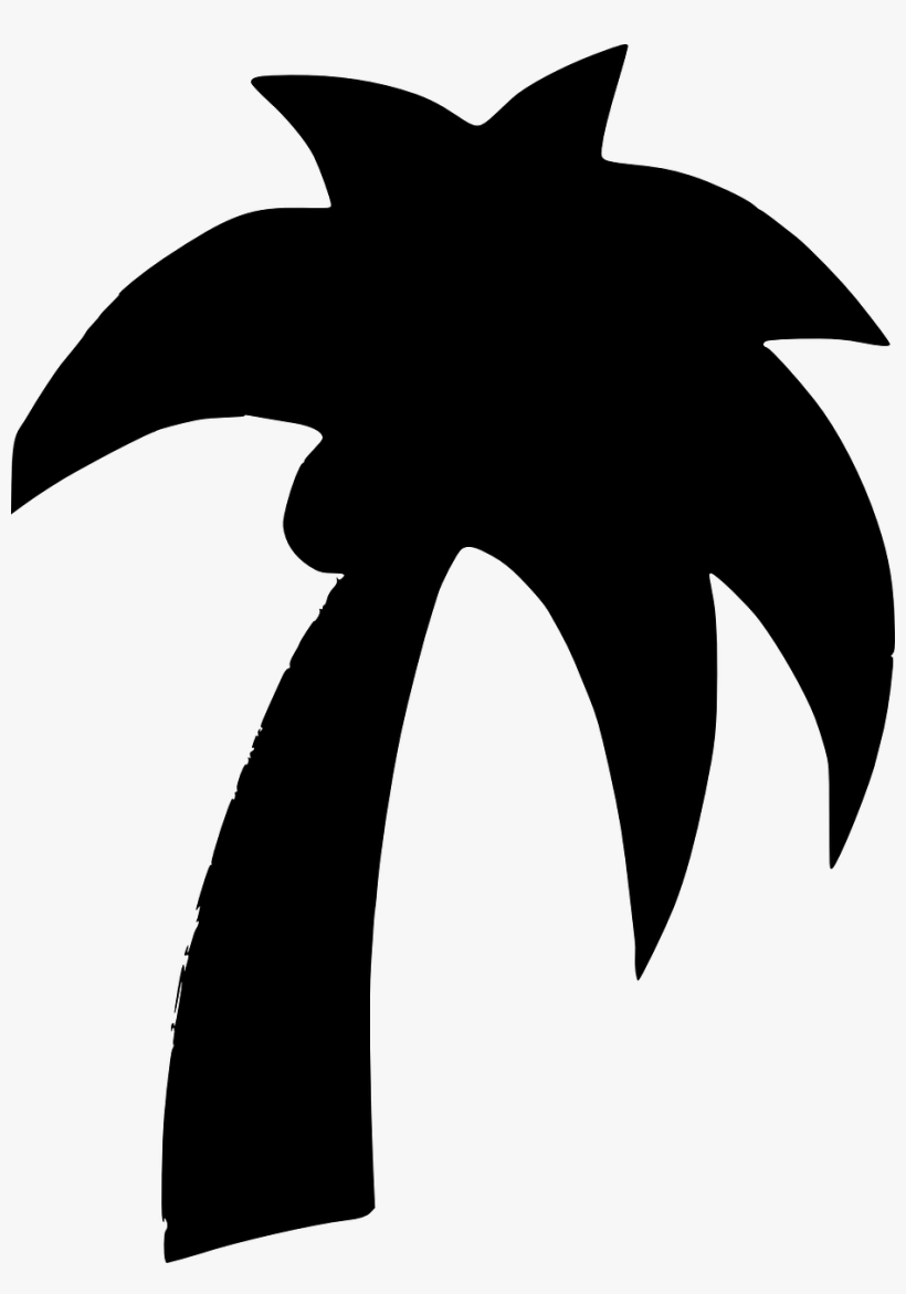 Free Vector Shapes Palm Tree Clip Art - Palm Tree Clip Art, transparent png download