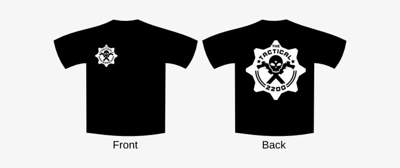 Image Of Tt2200 Black T-shirt White Print - Red Polo Shirt Template, transparent png download