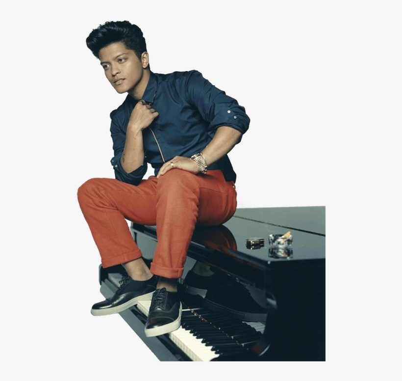 Piano Bruno Mars - Bruno Mars On The Piano, transparent png download