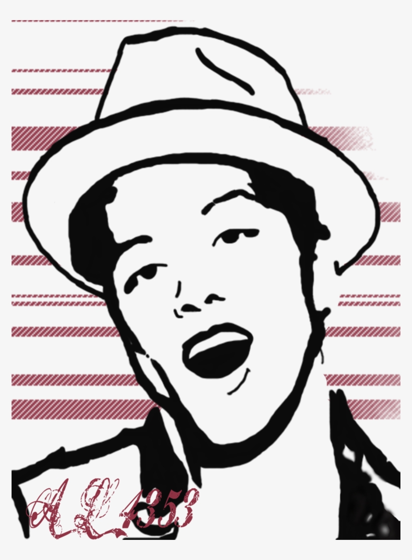 Bruno Mars Drawing At Getdrawings - Bruno Mars Pic Just The Way You, transparent png download