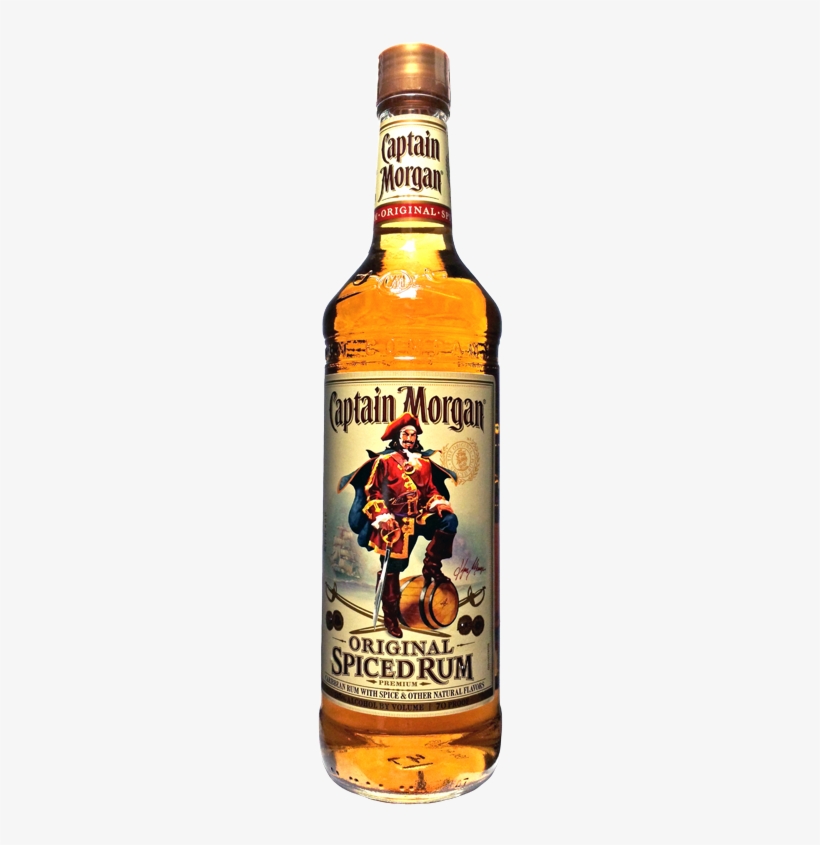 Download Captain Spiced Rum 1.75 L Bottle Transparent PNG