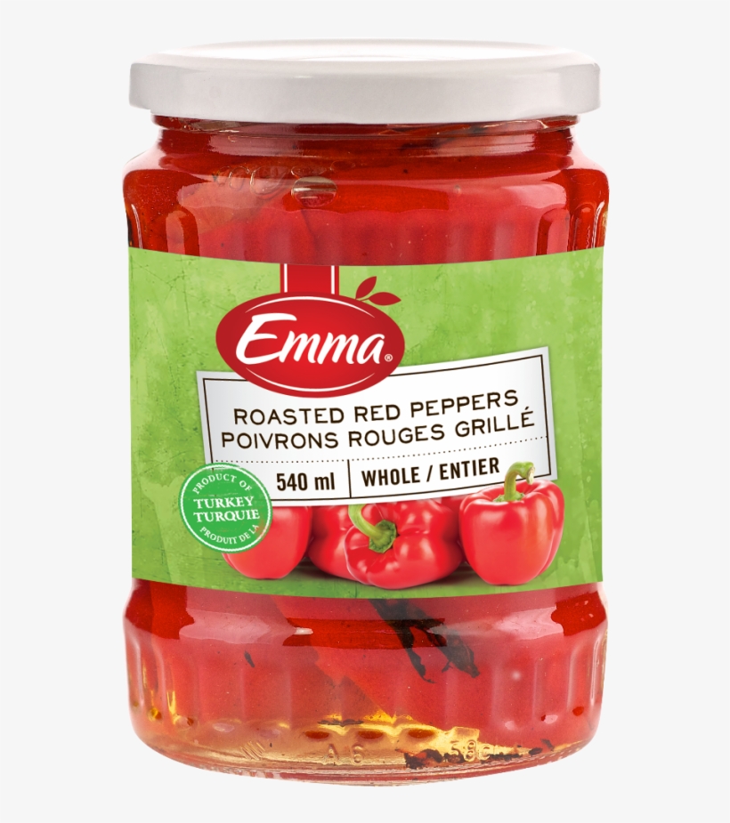 Packaging For Emma Roasted Red Peppers - Peppers, transparent png download