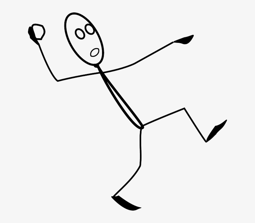 Throwing, Stone, Cast, Launching, Man, Stick-man - Stick Man Throwing A Ball, transparent png download