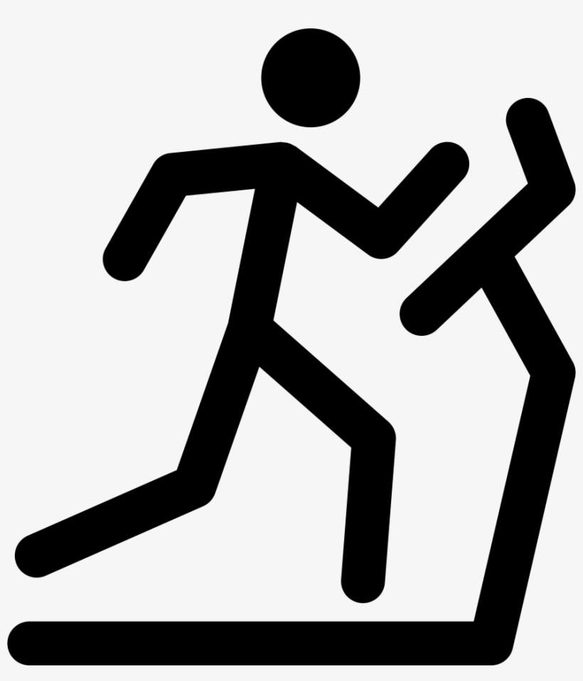 Stick Man Running On A Treadmill Comments - Stick Figure Running On Treadmill, transparent png download