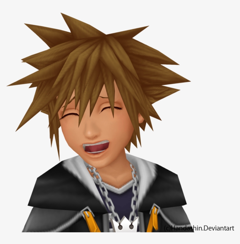 Sora Face Png - Kingdom Hearts Face Meme, transparent png download