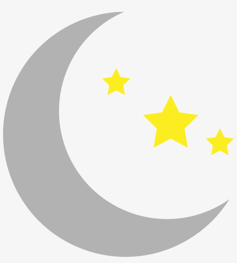 Crescent Moon And Star Pictures - Moon And Stars Simple, transparent png download