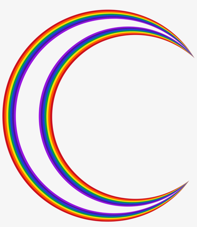 Big Image - Crescent Outline Moon Vector Png, transparent png download