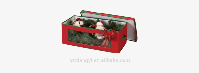 Red Holiday Christmas Wreath Storage Bag For Wreaths - Santa Claus, transparent png download