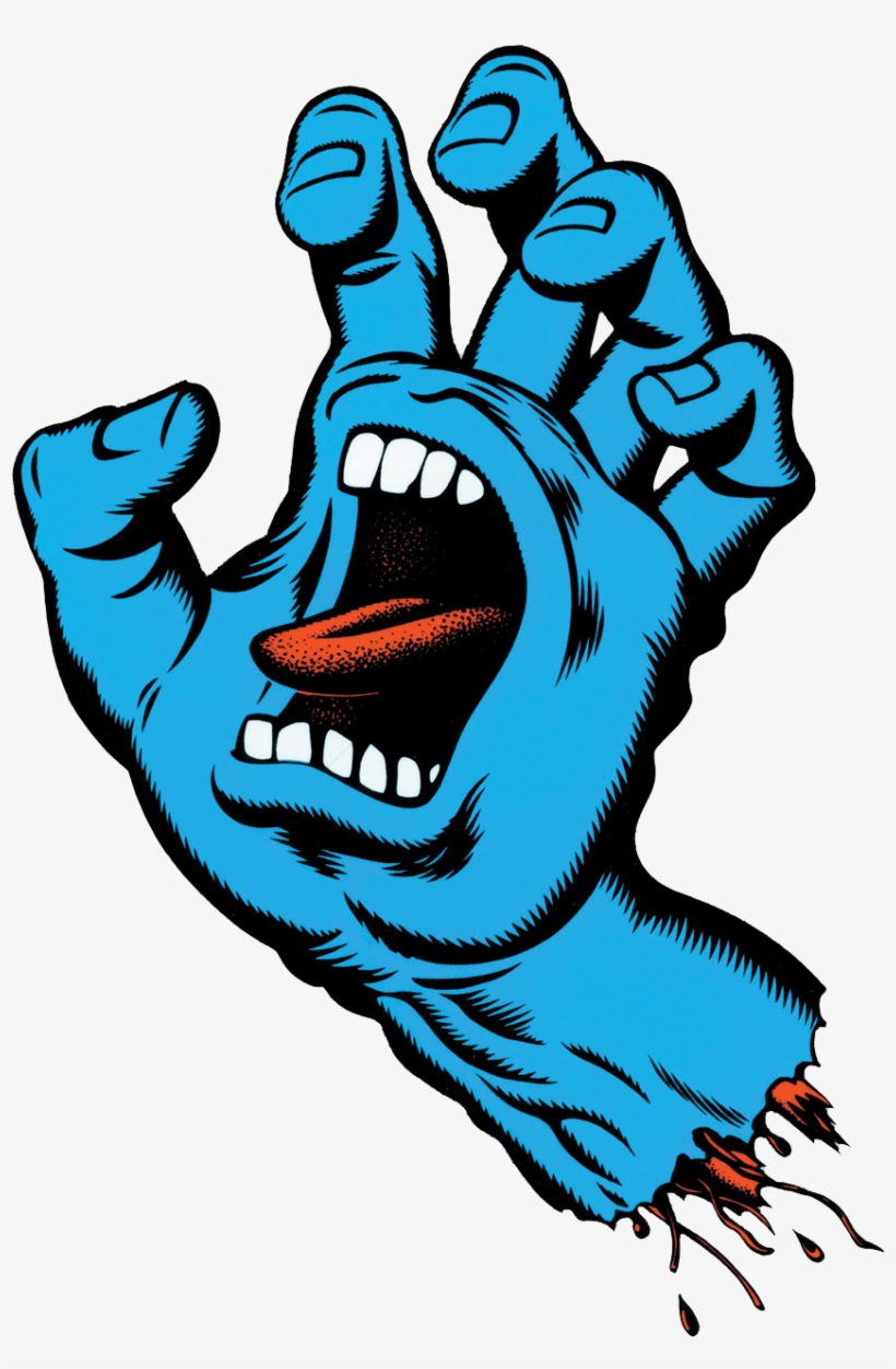 Screaming Hand - Santa Cruz Screaming Hand Png, transparent png download