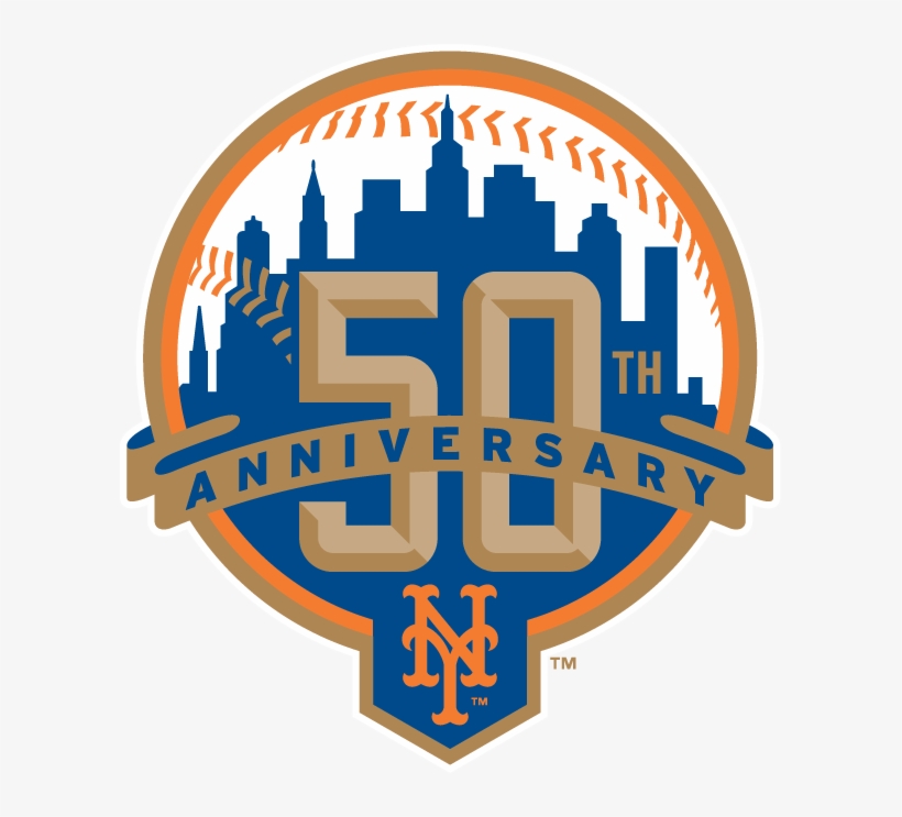 New York Mets 50 Anniversary - New York Mets, transparent png download