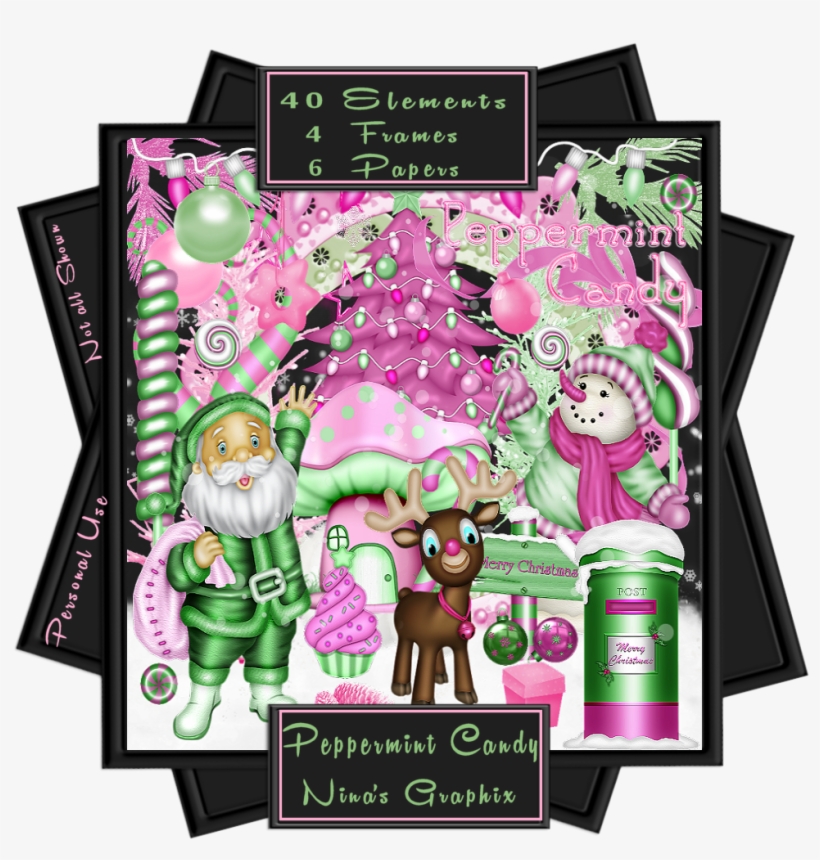 Tag Made With My Peppermint Candy Kit - Cartoon, transparent png download